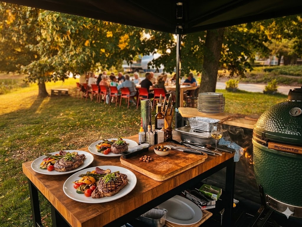 Culinair verzorgde BBQ catering op locatie